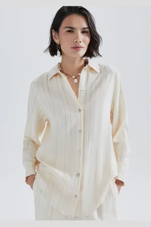 Hering Camisa Feminina Manga Longa Fio Tinto