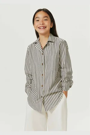 Hering Camisa Infantil Unissex Manga Longa Listrada Mini Me