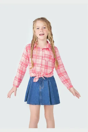 Hering Camisa Infantil Menina Em Xadrez Com Amarração