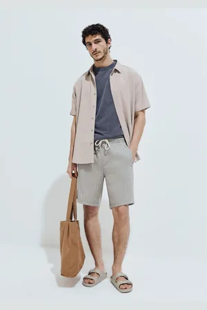 Hering Bermuda Masculina Texturizada Com Linho