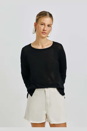 Hering Blusão Básico Feminino Em Tricô Com Fenda Lateral