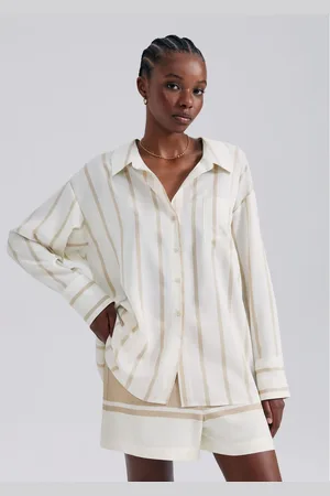 Hering Camisa Feminina Manga Longa Ampla Listrada