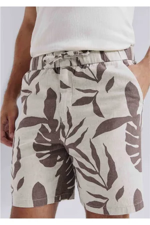 Hering Bermuda Masculina Estampada Com Linho