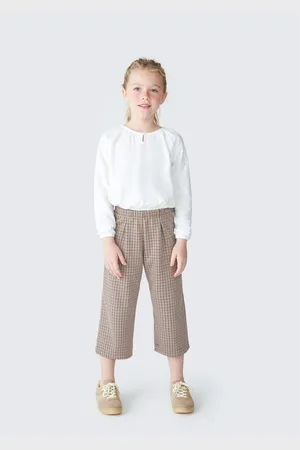 Hering Calça Infantil Menina Pantacourt Xadrez