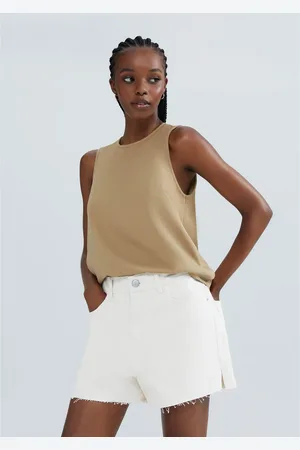 Hering Shorts Feminino Cintura Média Em Sarja
