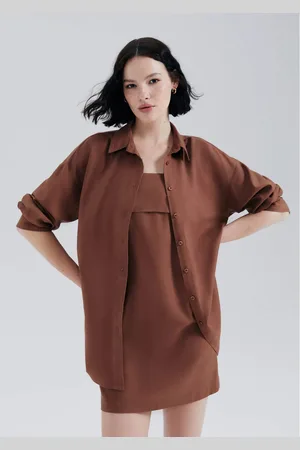 Hering Camisa Feminina Manga Longa Em Viscolinho