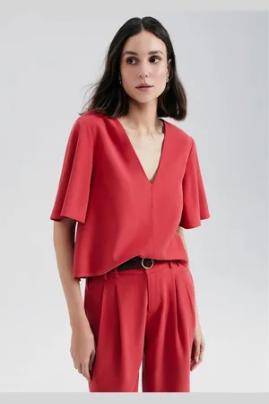 Hering Blusa Feminina Manga Sino Em Peach Touch