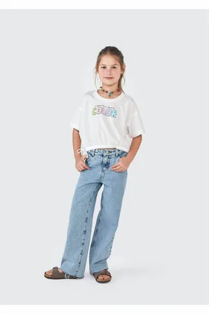 Hering Blusa Infantil Menina Manga Curta Amarração