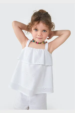 Hering Blusa Bata Infantil Menina Toddler Com Babado