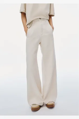 Hering Calça Feminina Pantalona De Sarja Cintura Alta