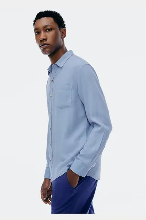 Hering Camisa Básica Masculina Manga Longa Slim Em Linho