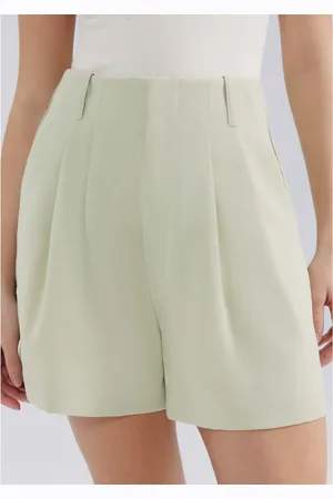 Hering Shorts Feminino Cintura Alta Em Alfaiataria