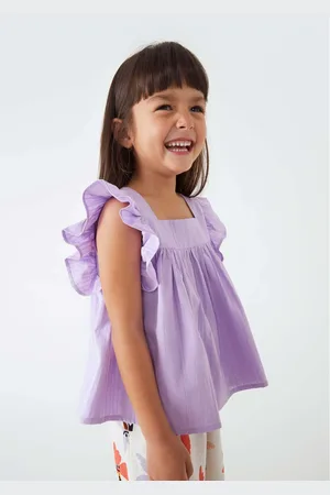 Hering Blusa Bata Infantil Menina Toddler Com Babados
