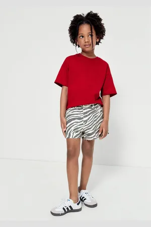 Hering Shorts Infantil Menina Em Sarja Animal Print
