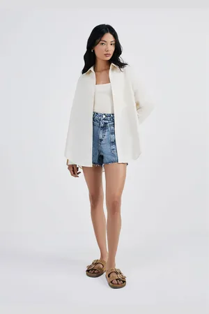 Hering Camisa Feminina Manga Longa Alongada