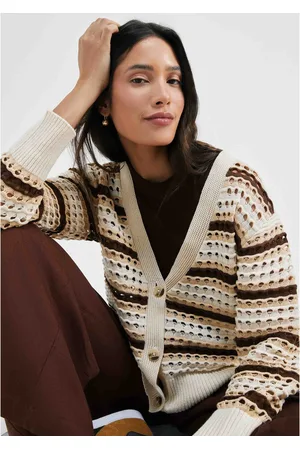Hering Cardigan Feminino Em Tricô Fio Tinto Texturizado