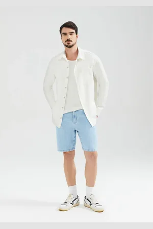 Hering Bermuda Jeans Reta Masculina