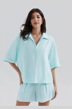 Hering Camisa Polo Feminina Com Linho
