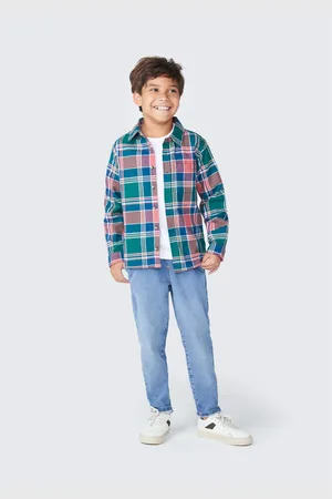 Hering Camisa Infantil Menino Manga Longa Xadrez
