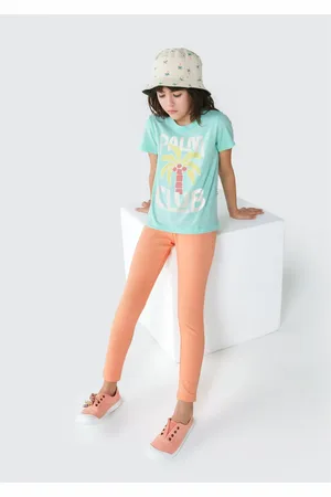 Hering Blusa Infantil Menina Manga Curta Com Estampa