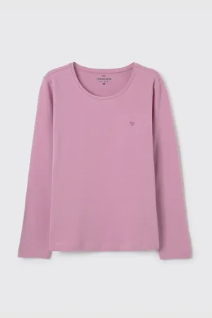 Hering Blusa Básica Infantil Menina Manga Longa Com Patch
