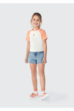 Hering Blusa Cropped Infantil Menina Em Ribana