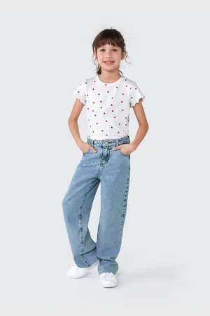 Hering Blusa Infantil Menina Manga Curta Em Ribana Estampada