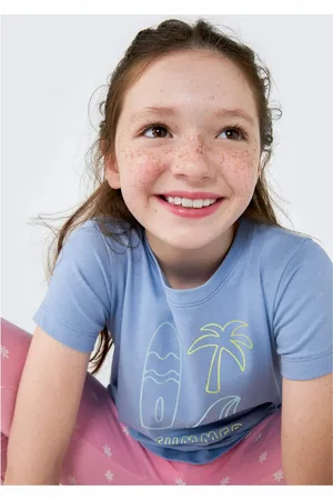 Hering Blusa Infantil Menina Manga Curta Com Estampa
