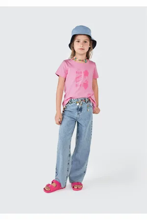 Hering Blusa Infantil Menina Manga Curta Com Estampa