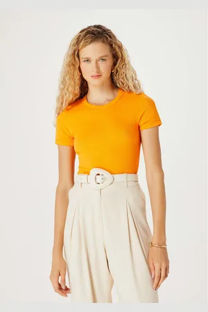 Hering Blusa Cropped Feminina manga Curta