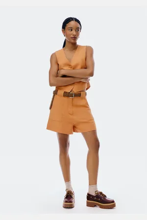 Hering Shorts Feminino Em Alfaiataria