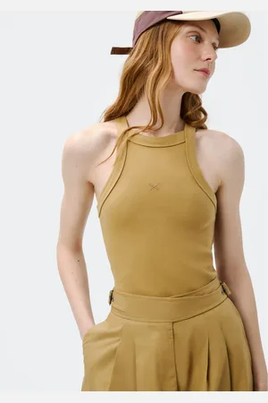 Hering Regata Feminina Halter Neck Com Bordado