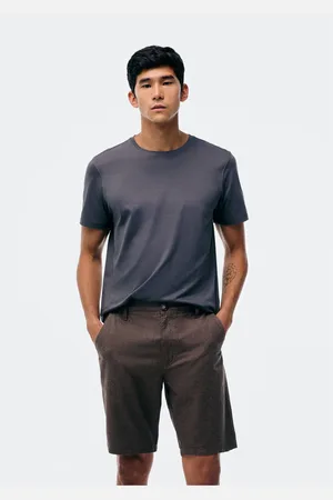 Hering Bermuda Básica Masculina Chino Em Tecido Fio Tinto
