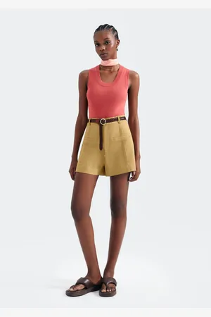 Hering Shorts Feminino Em Alfaiataria