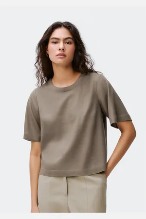Hering Blusa Feminina Manga Média Com Linho