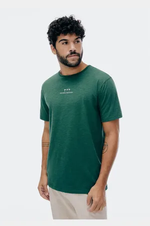 Hering Camiseta Masculina Em Malha Flamê Com Estampa