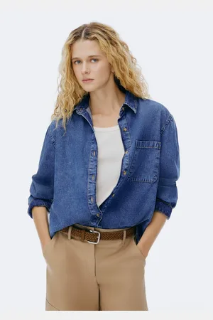 Hering Camisa Jeans Feminina Manga Longa