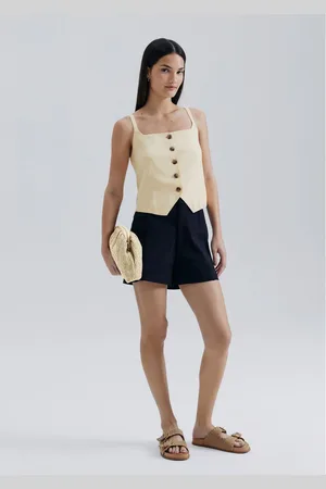Hering Shorts Feminino Em Alfaiataria