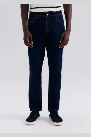 Hering Calça Jeans Básica Masculina Slim Com Elastano