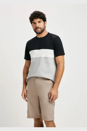 Hering Bermuda Básica Masculina Cargo Em Sarja
