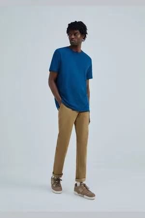 Hering Calça Básica Masculina Chino Slim Em Sarja Com Elastano