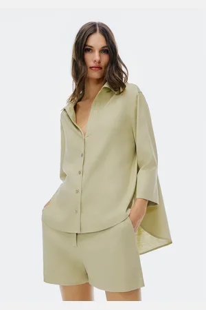 Hering Camisa Feminina Manga 7/8 Com Linho
