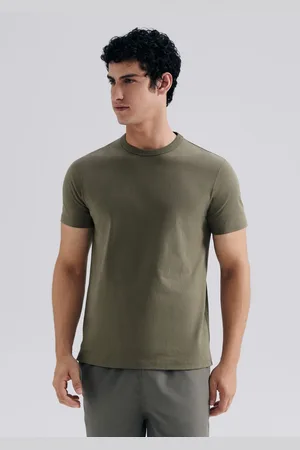 Hering Camiseta Básica Masculina Areia Em Algodão Peruano