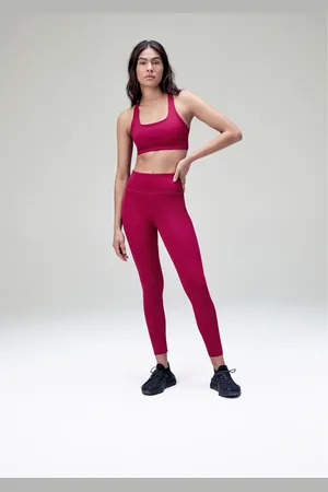 Hering Calça Legging Esportiva Feminina Com Fio Lycra
