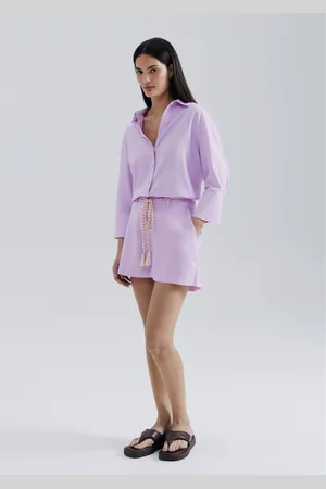 Hering Shorts Feminino Alfaiataria Com Linho