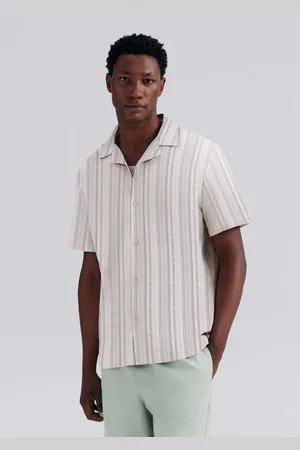 Hering Camisa Masculina Manga Curta Fio Tinto