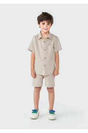 Hering Bermuda Infantil Menino Toddler Com Linho