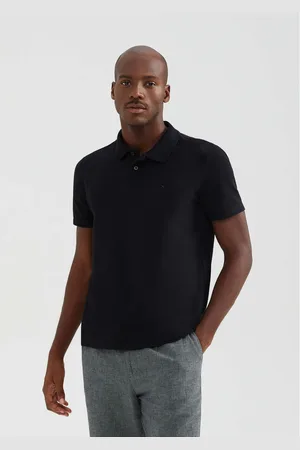 Hering Camisa Polo Masculina Manga Curta Slim Com elastano