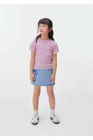 Hering Blusa Infantil Menina Manga Curta Em Ribana Estampada