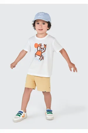 Hering Shorts Básico Infantil Menino Toddler Com Estampa